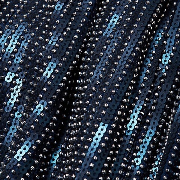 NWT Haney Elise Sequin Embellished Thigh-Slit Midi Cocktail Dress Flapper Gatsby - Picture 5 of 16